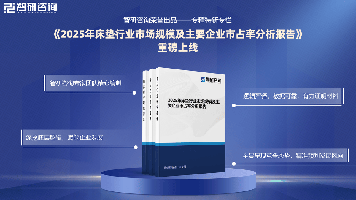 床垫行业市场规模及行业市占率全景分析（智